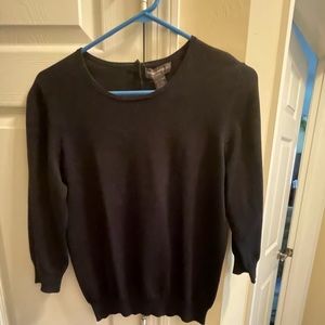 Banana Republic Classic silk black sweater